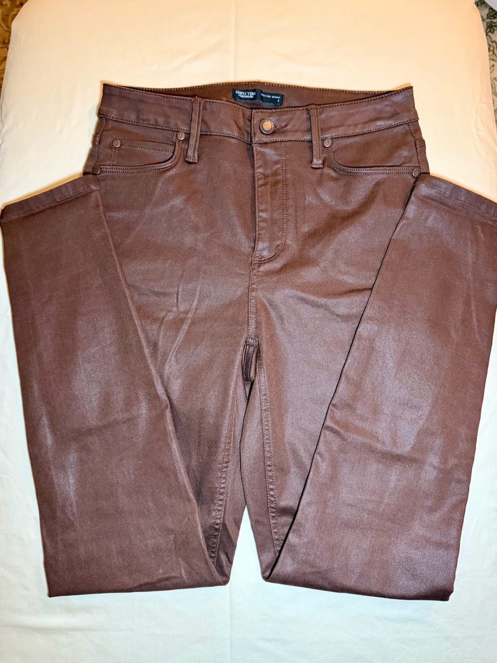 Simply Vera Vera Wang Women's Skinny Jeans in Brown